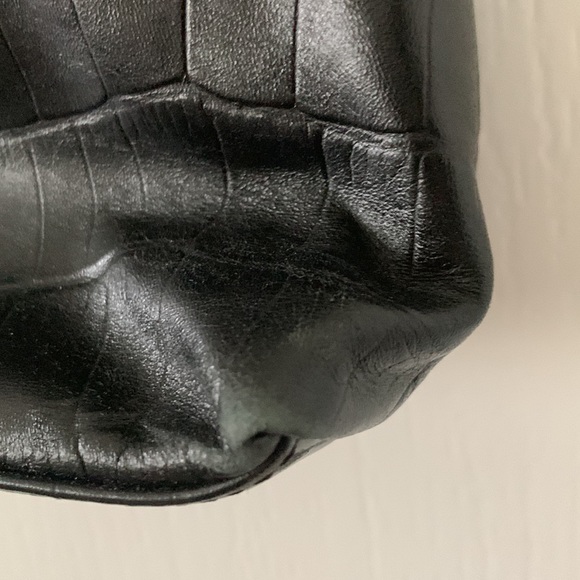 BANANA REPUBLIC Factory Leather Croc Print Shoulder Bag - Picture 10 of 16